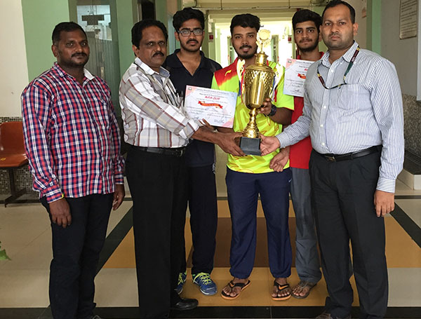  Ch. Chaitanya Badminton Men Team Secured 1st Place 